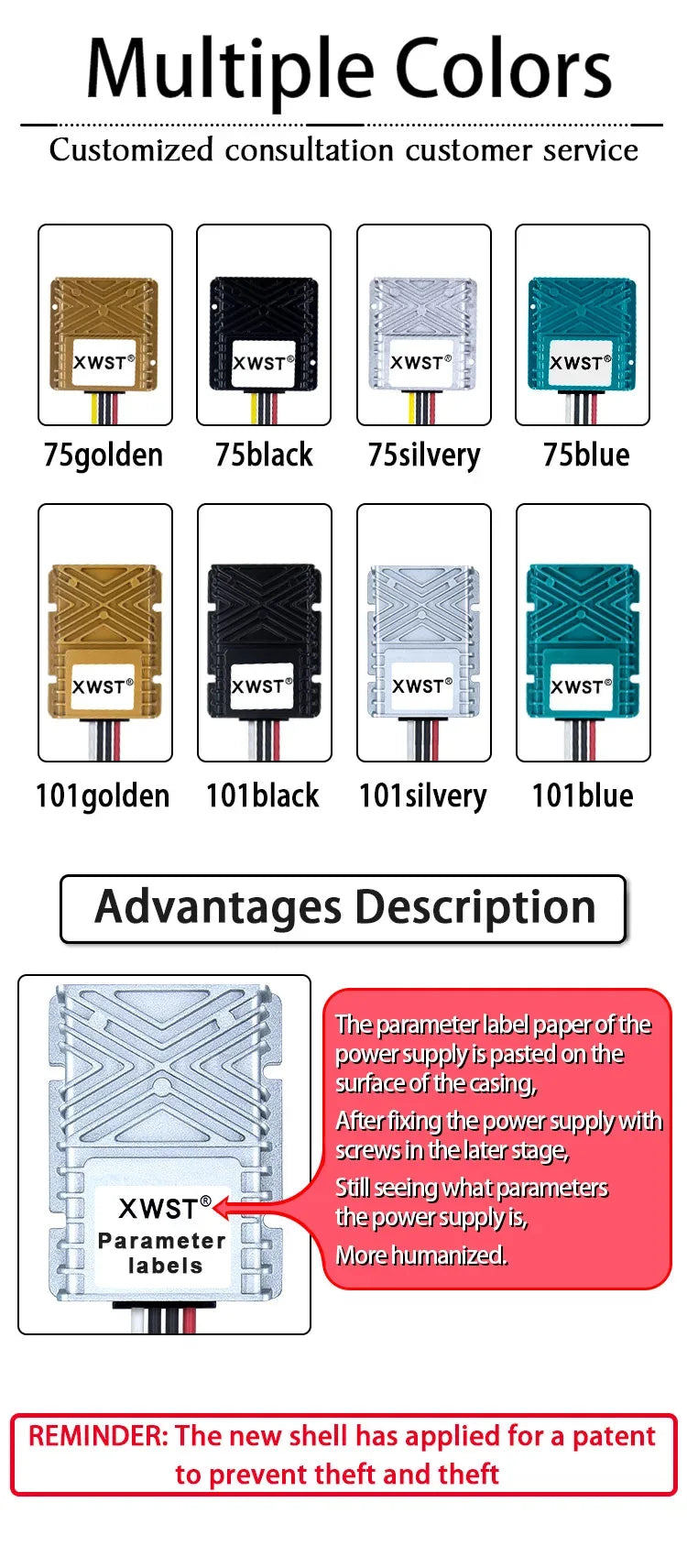 XWST DC DC 9-35V 12v 24v to 12.6v 13.8v 14.5v Constant Current  5A-25A CC Ternary Lithium Lithium Iron Phosphate Battery Charger