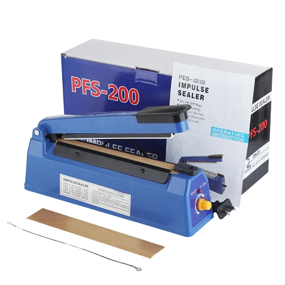 Impulse Sealer Manual Heat Sealer Machine for 8 inch Plastic Bags, Shrink Wrap Bag Sealers Vacuum Sealer Packaging Machine
