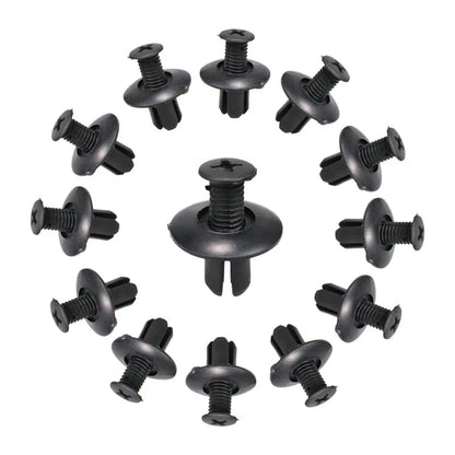 20-100pcs Plastic Rivets Fasteners Screw 8mm Car Bumper Fender Trim Panel Retainer Fasteners Clips Car Accessories