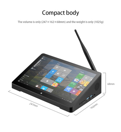 20256 Pipo H10 PRO 10.1 Inch IPS Touch Screen MINI PC Win11 Win10 OS Intel N100 Quad Core Tablet PC BT WIFI RJ45 USB 3.0 POE HD