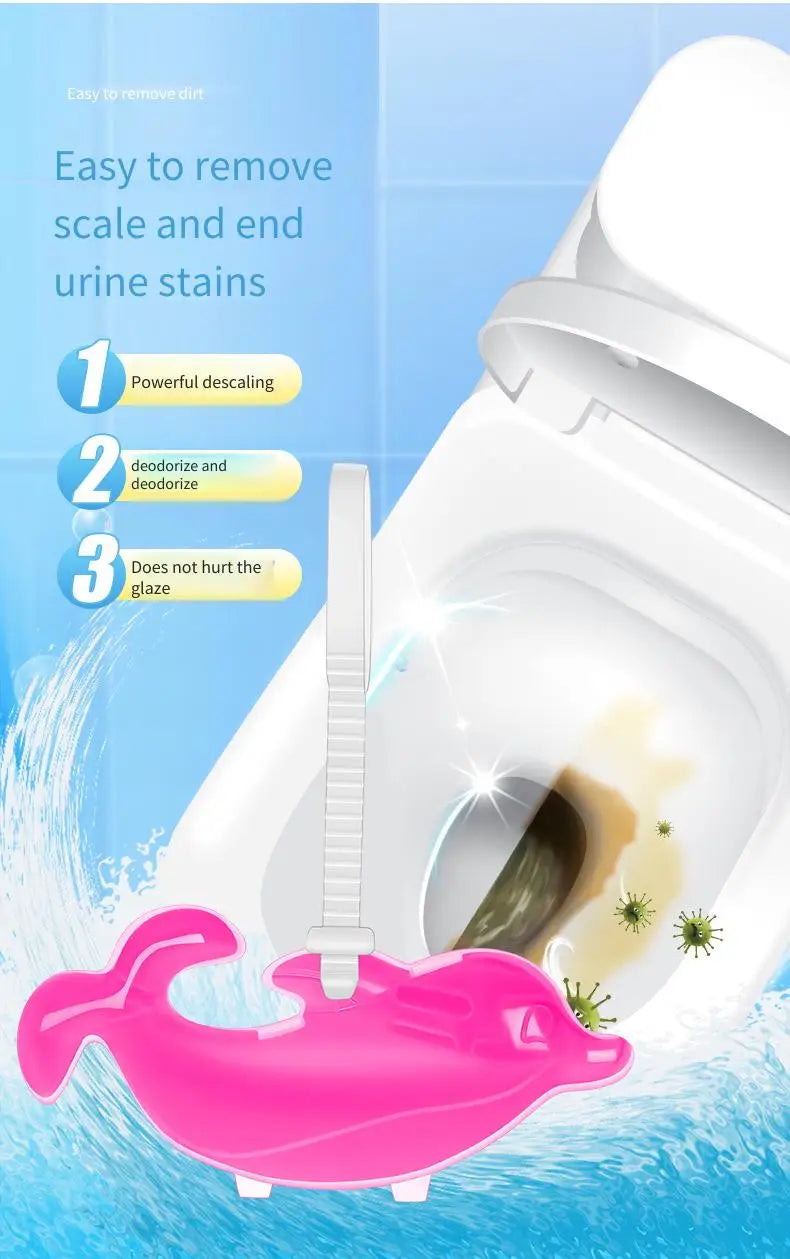 Toilet Hanging Dolphin Gel Fragrant Fresh Air Lasting Fragrance Deodorization Odor Removal Toilet Cleaning Gel Toilet Cleaning