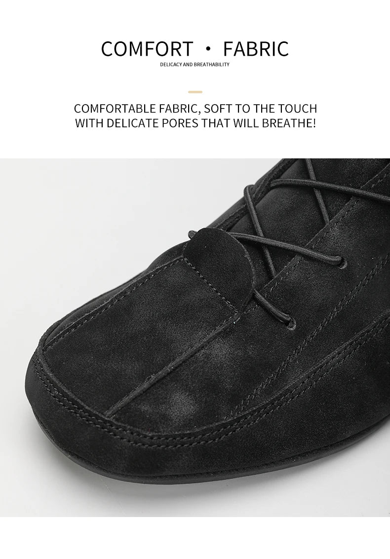 YRZL Men's Shoes Ankle Boots Lightweight Anti-slip Man Casual Walking Shoes Soft Soles Comfortable Breathable Blue Shoes for Men