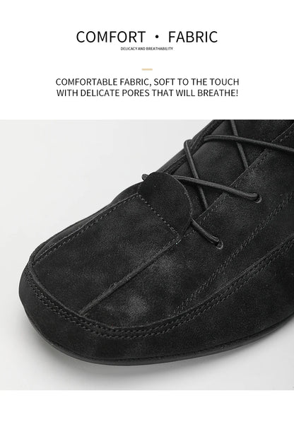 YRZL Men's Shoes Ankle Boots Lightweight Anti-slip Man Casual Walking Shoes Soft Soles Comfortable Breathable Blue Shoes for Men