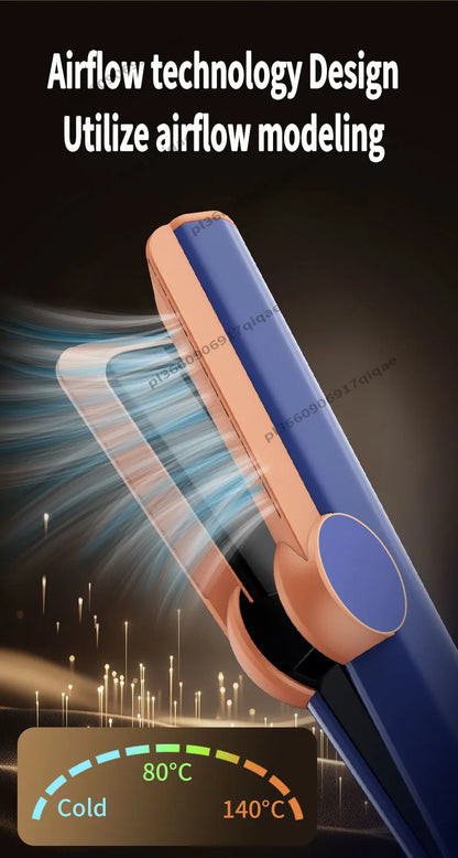 2 IN 1 Hair-care Airstrait Hair Straightener Hair Dryer Negative Ion Hair Styler Long-Lasting Styling Tool Hairdryer Machine