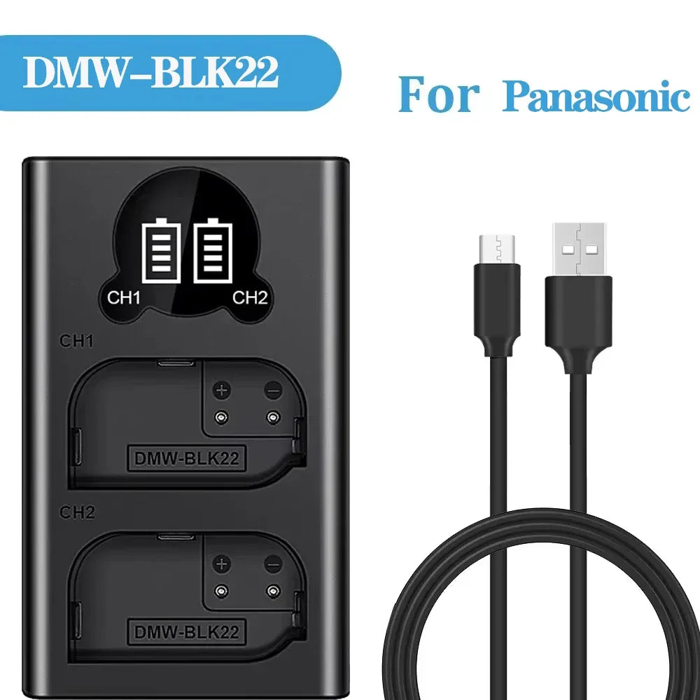 Dual Camera Battery Charger for Sony NP-FW50 FZ100 BX1 Canon LP-E6 E8 E17 NB-13L fuji NP-W235 W126 Nikon EN-El15 EL25 Panasonic