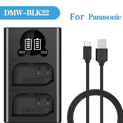 Dual Camera Battery Charger for Sony NP-FW50 FZ100 BX1 Canon LP-E6 E8 E17 NB-13L fuji NP-W235 W126 Nikon EN-El15 EL25 Panasonic
