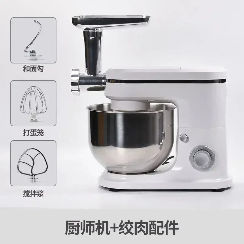 Small Home Automatic Kitchen Machine 220V Bread Mixer Dough Mixer Aid Commercial Stand Spiral Mixer Robot Cake.Stand 220V