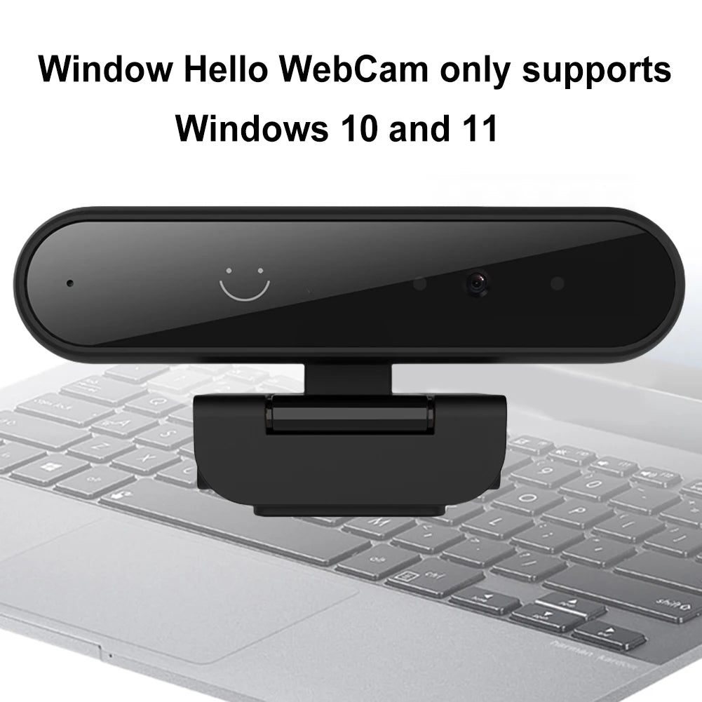 Facial Recognition Webcam Windows Hello 1MP 720P/2MP 1080P Web Camera IR Facial Recognition Login For Laptop PC Camera with Mic