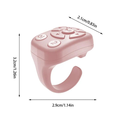 Blue-tooth Remote Control Scrolling E-book Page Turner For Tik-tok Video Remote Control Selfie Stick Camera Controller