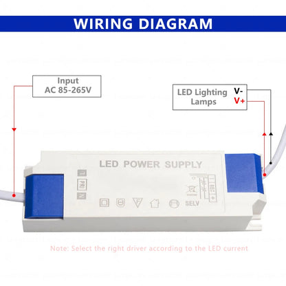 Hot 300mA 600mA LED Constant Current Driver Power Supply 85-265V AC to DC Lighting Transformers for Downlight Lamp Ceiling Light