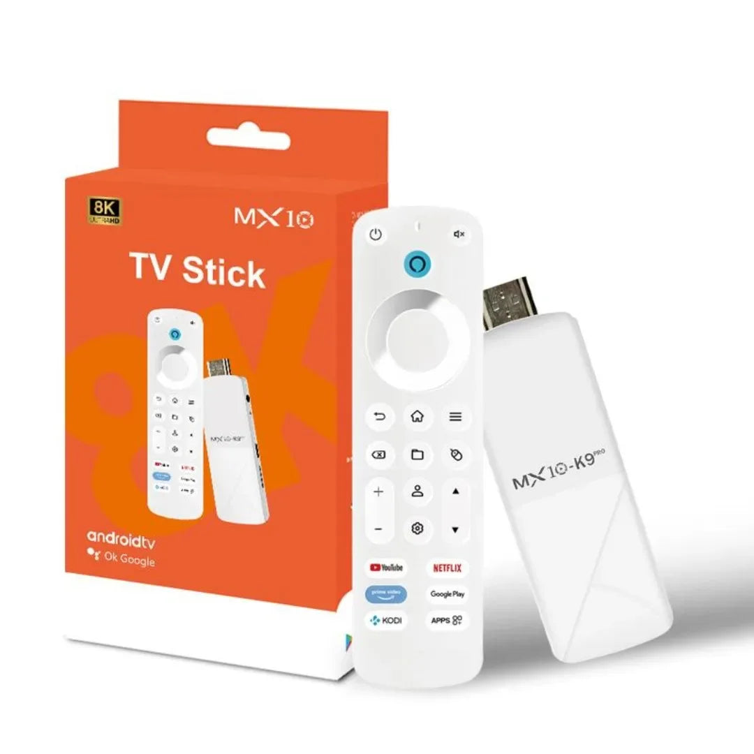 Smart TV Stick MX10 K9PRO Android 13 Dual-Band WiFi2.4G+5G BT5.0 Support Voice Control 2GB+16GB Chromecast TV Stick