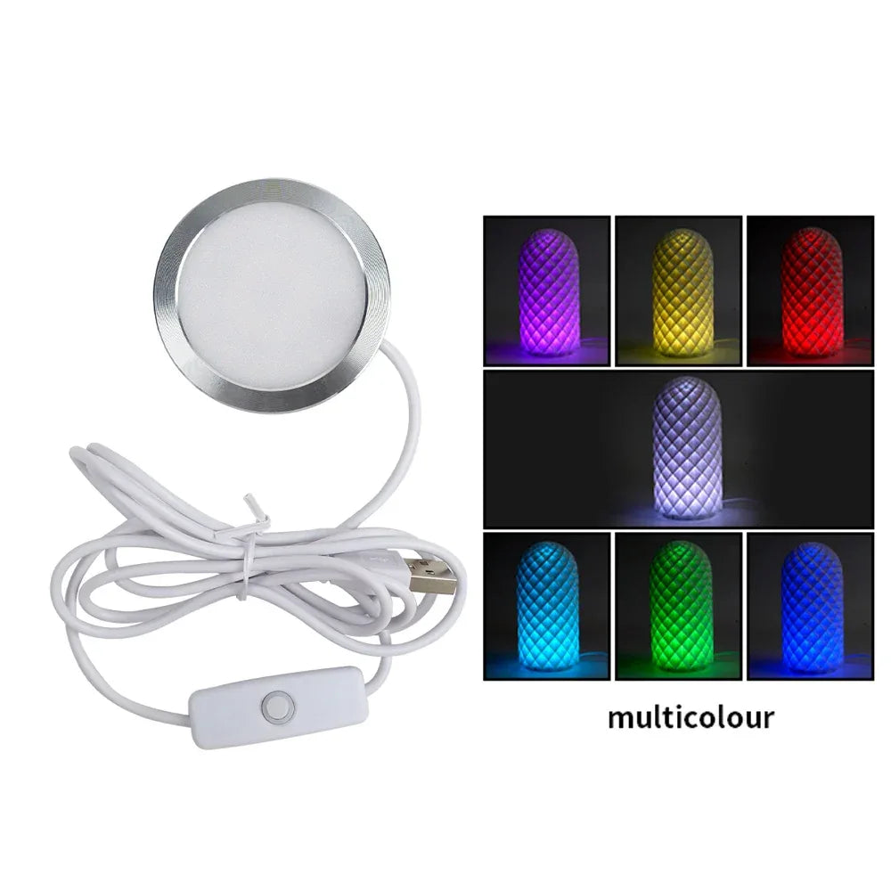 3D Printer DIY Model LED Lamp Kit 001 For Bambu Lab A1/A1mini/P1S/P1P/X1C USB White/Cold/Warm Light For Bambu Lab LED Lamp Kit