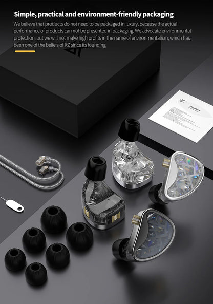 KZ AS24 24BA Units HIFI In Ear 12 Balanced Armature Earphones Noise Cancelling Earbuds Adjustable Tone Headset AST ZSX ZAR