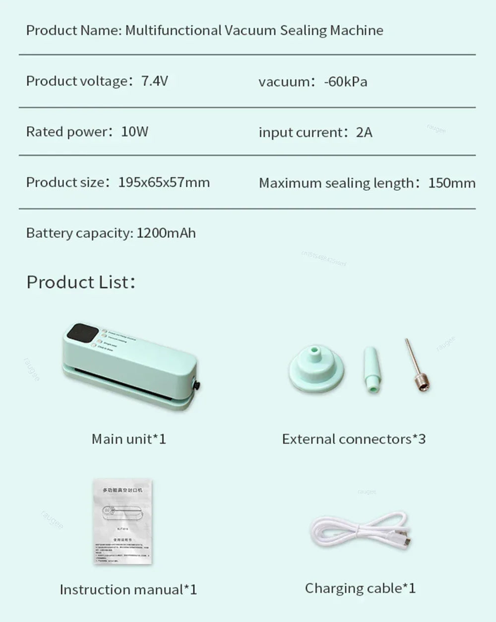 Plastic Bags Sealer Food Packaging Bag Sealing Machine Mini Sealer Portable Heat Bag Sealer Rechargeable Food Bag Thermal Sealer