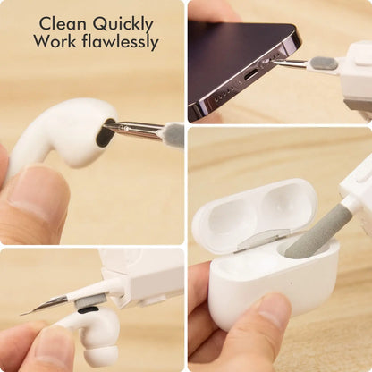 20 in 1 Cleaning Kit Computer Keyboard Cleaner Brush Earphones Cleaning Pen For Headset IPad Phone Cleaning Tools Keycap Puller