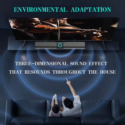 HOMEFISH BS-20  RGB Ambient Light Bluetooth Speaker 6 EQ Sound Effects 4 Speakers Supports TF, USB, AUX, RCA, Bluetooth, FM