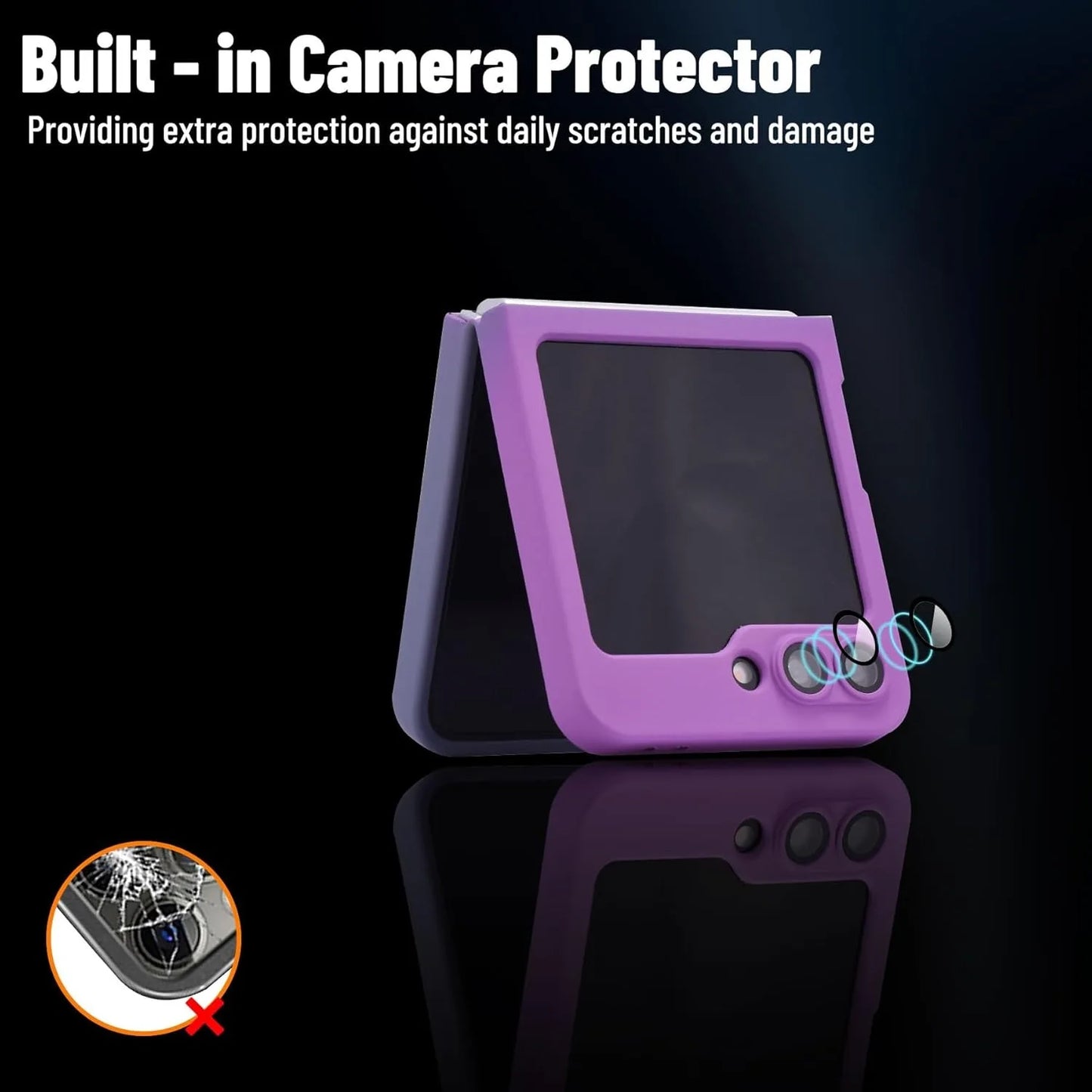 Luxury Gradient Case for Samsung Galaxy Z Flip 8 7 6 5 4 3 Soft Silicone Magnetic Charging Cover for Samsung ZFlip 6 7 8