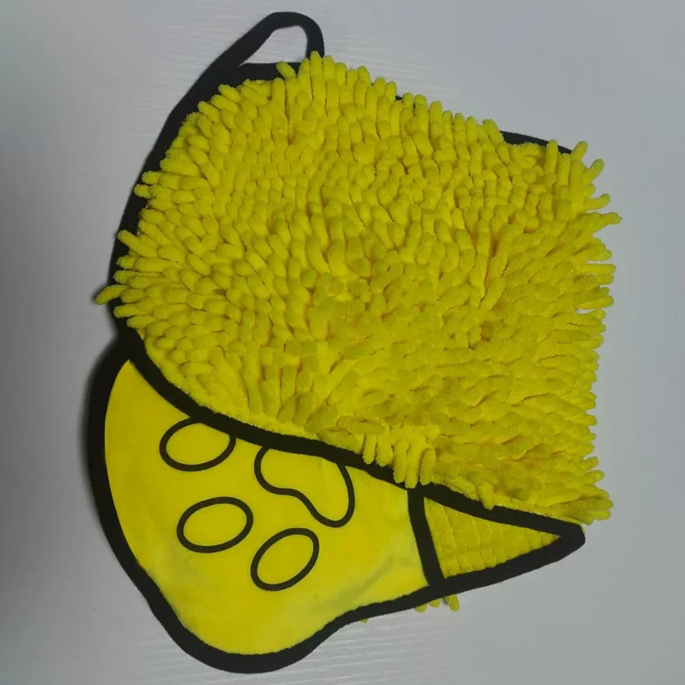 1Pcs Super Absorbent Pet Bath Towel Quick-drying Cat Towels Convenient Soft Bath Robe Dry Pet Cleaning Washcloth Dog Accessories