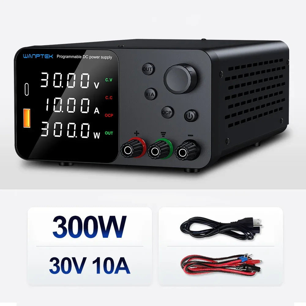 Wanptek DC Laboratory Power Supply 30V 10A 60V 5A 120V 3A Adjustable Voltage Current Applicable voltage 110V 220V Power Supply