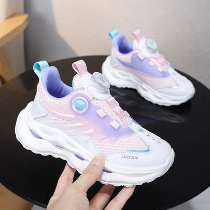 Summer Breathable Sport Shoes for Children Girls Casual Student School Walking Shoes Anti-slip Fashion Tenis Footwear