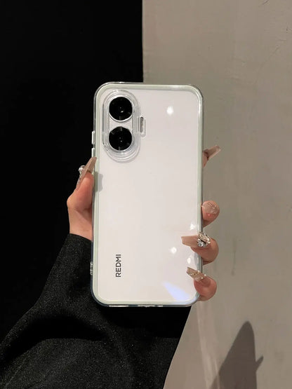For POCO F7 Case Simple High-value Silicone Drop-proof PC Cover For Redmi turbo4 pro 5G Shockproof Bumper Fudna