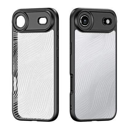 DUX DUCIS Magnetic Phone Case for iPhone 17 Pro Max & iPhone 17 Air Back Stand Cover with Transparent Flowing Lines Design