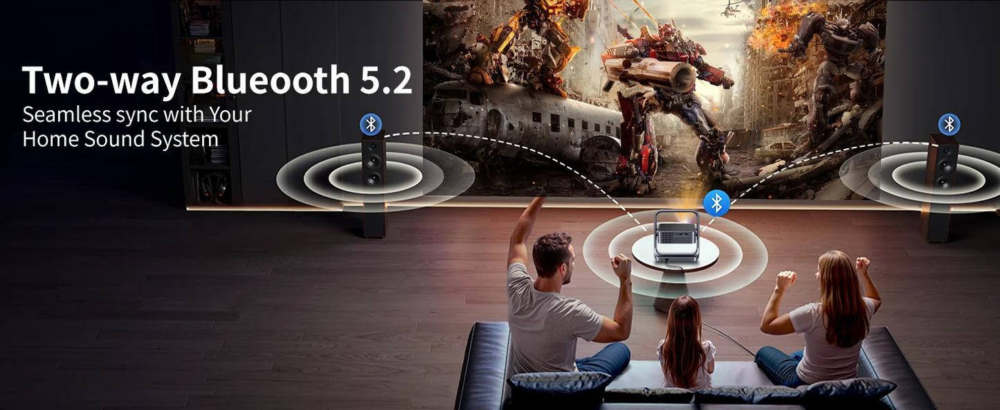 Fintex C9 Ultra Projector  4k Full HD 1080P HDR10 Proyector 700 ANSI Android TV9.0 ASA3.0 Auto Focus Portable Projectors
