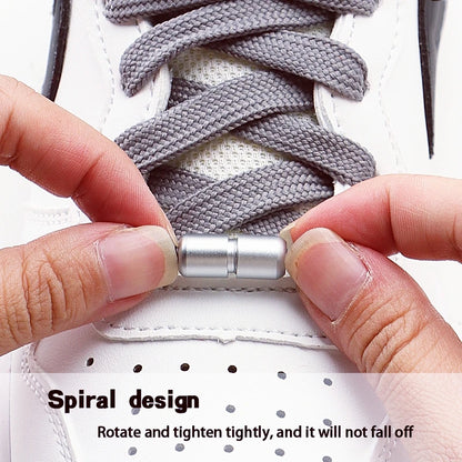 Automatic Flat Shoelaces Without ties casual shoes Swivel Buckle Laces Adults Kids Sneakers No Tie Shoe laces