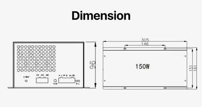 Cloudray 130-150W CO2 Laser Power Supply for CO2 Laser Engraving Cutting Machine M150 Category