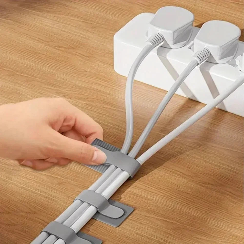 10/20Pcs Self Adhesive Reusable Cable Ties Wire Organizer Storage Stand Mouse Earphone Data Cord  Desktop Tidy Management Winder