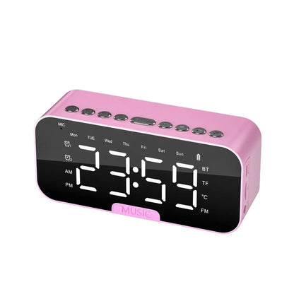 5-in-1 Digital Table Calendar LED Digital Display Sleep Timer Small Digital Clock Bluetooth with Mirror Electronic Alarm Clock