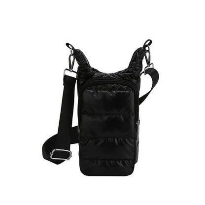 Winter Portable Water Bottle Bag Shoulder Bag Waterproof Thermal Vacuum Mug Cup Sleeve Adjustable Shoulder Strap Durable