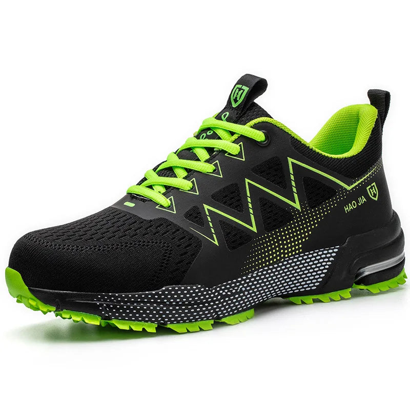 Oulylan Puncture Proof Work Safety Boots Man Breathable Work Shoes Male Men's Fashion Safety Shoes  Steel Toe Sneakers