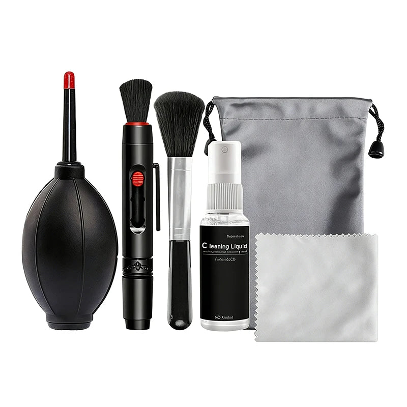 1/6 Pieces/set Double-sided Pen Storage Bag 6 In 1 Camera Cleaning Kit Professional DSLR Lens Cleaning Tool For Sensor Lens