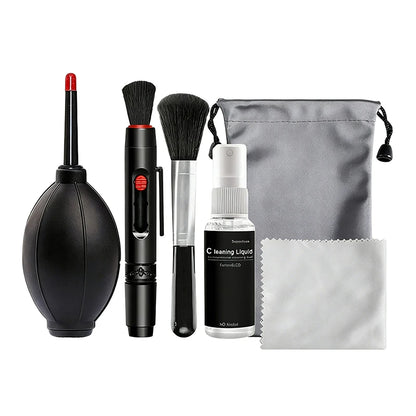 1/6 Pieces/set Double-sided Pen Storage Bag 6 In 1 Camera Cleaning Kit Professional DSLR Lens Cleaning Tool For Sensor Lens