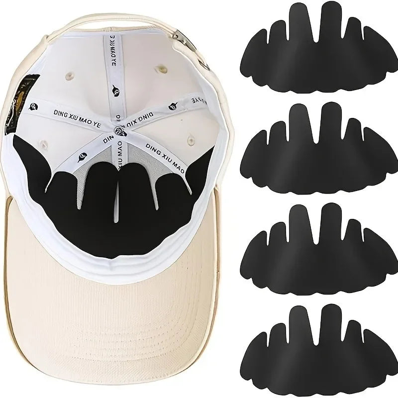 5/10pcs Baseball Cap Sweat Liner Absorbent Pads Insert,Outdoor Hard Hat Sweatband,for Sports Cap Wide Brim Caps- All-season,Knit