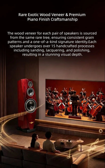 BL-8 Diamond 8 Flagship Hi-Fi Floor Standing Speakers, Audiophile High-End Passive Tower System for Home Audio