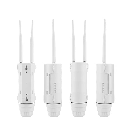 KuWFi 300Mbps Outdoor LTE Router CAT4 4G Router Wireless Wi-Fi Detachable External Antenna WAN LAN Port Support 24V POE 64 Users