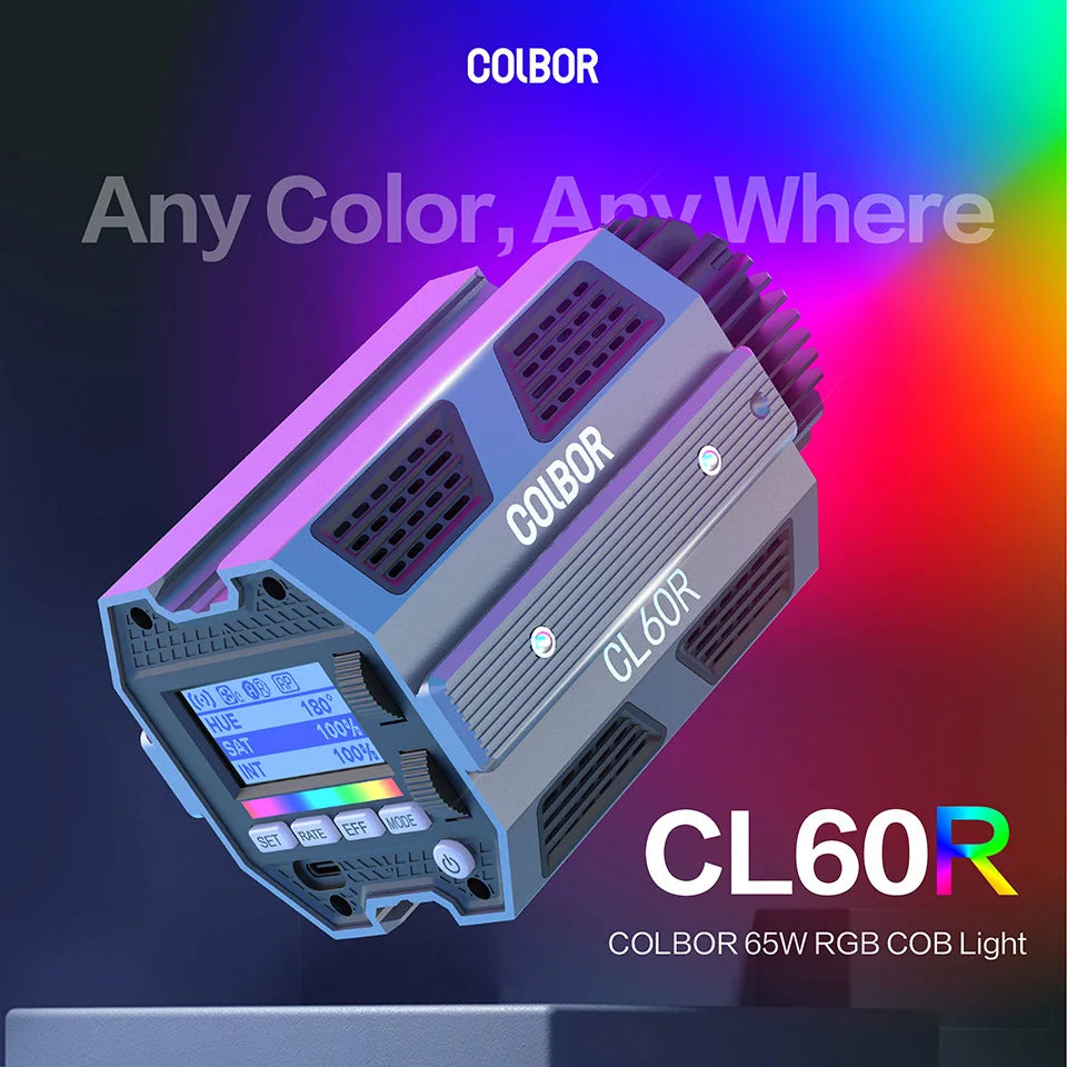 COLBOR CL60 CL60R Photography Fill Lighting Protable Video Light Tiktok Youtube Lamp with APP Control