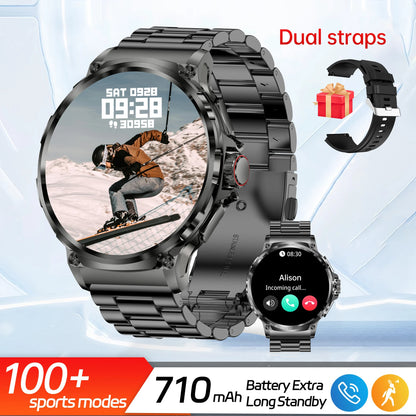 New 1.85-inch Ultra HD SmartWatch GPS Track Bluetooth Call 710 Mah Large Battery Sports Fitness smartwatch 2026 clock Gift Hot