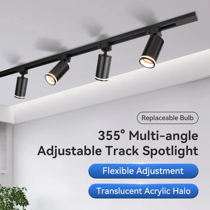 Led Track Light GU10 Spotlight 110V 220V Track Pendant Indoor for Home Decor Kitchen Bedroom Ceiling Lamp Fixture Track Lighting