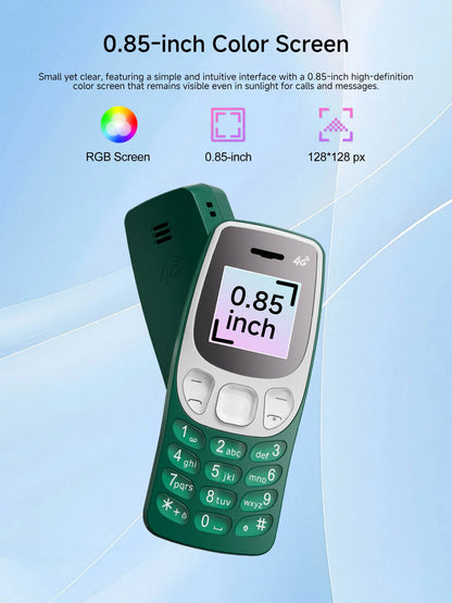 SERVO BM80 LTE 4G Mini Mobile Phone Dual SIM Standby Speed Dial Blacklist Call Recording 0.85" Screen Super Small Phones Back-up