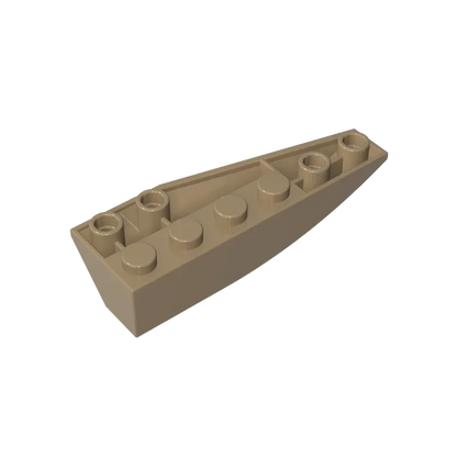 Gobricks 10PCS 41765 Bricks Wedge Curved Inverted 6 x 2 Parts Left Compatible MOC Building Block Adult Kids DIY Education Model
