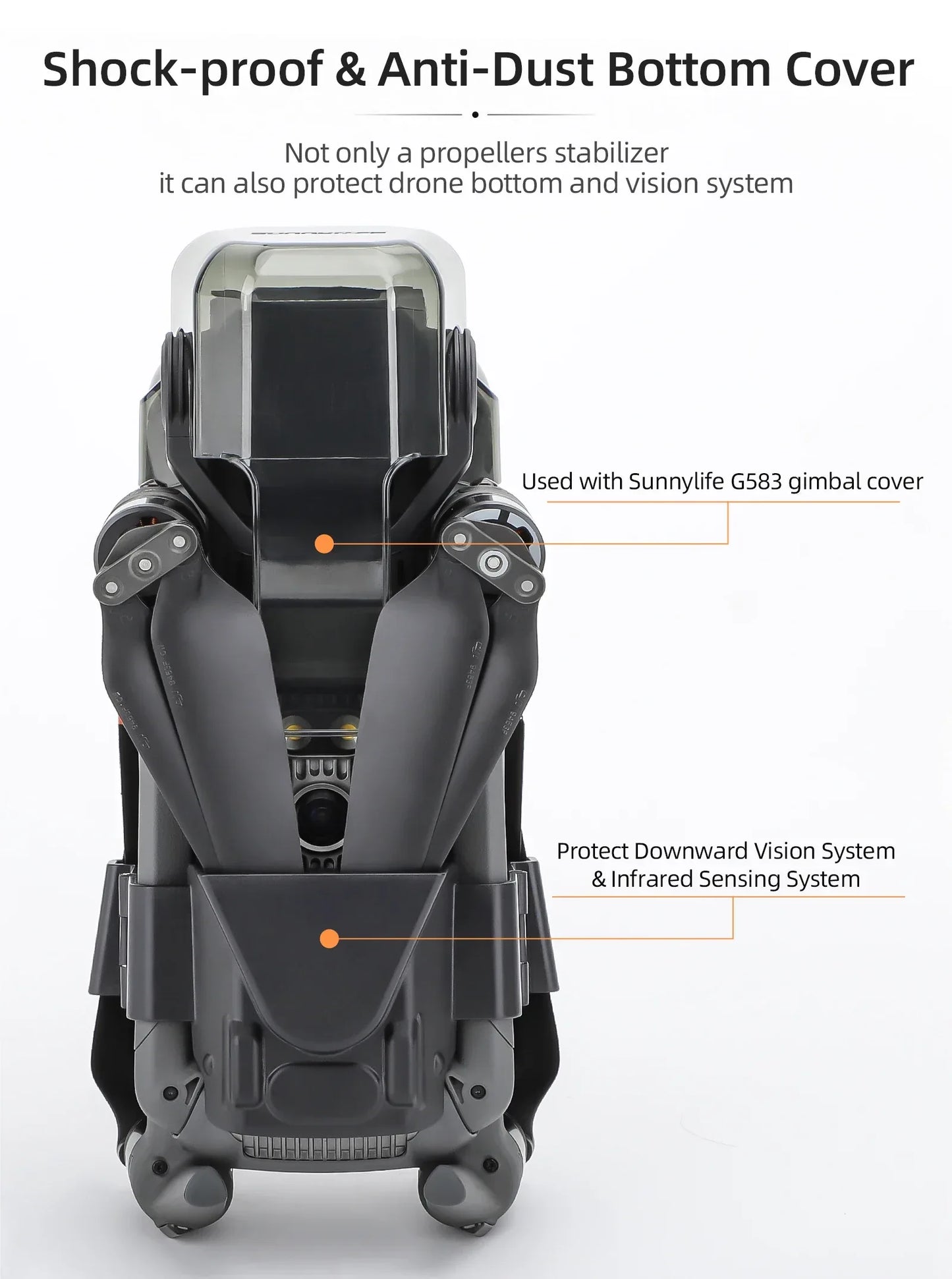 Sunnylife Propeller Holder For DJI Mavic 3/3 Pro/3 Classic Propeller Stabilizer Bracket Protective Belt Fixing Mount Drone Parts