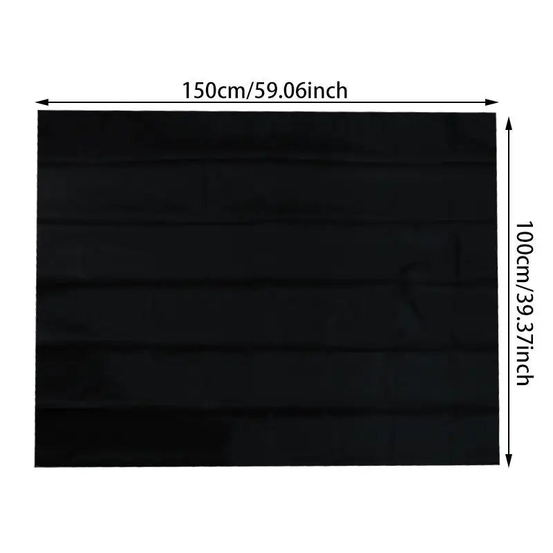 Blackout Curtain Self-adhesive Cooling Window Shades With Silver Coate For Living Room Bedroom Home Window Film Cloth