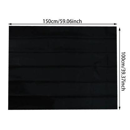 Blackout Curtain Self-adhesive Cooling Window Shades With Silver Coate For Living Room Bedroom Home Window Film Cloth