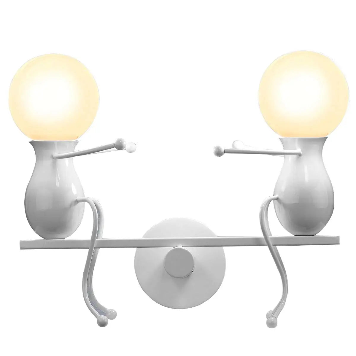 Humanoid Creative Wall Light Modern Simple Little Man Bedside Lamp Sconce Indoor Decor Hanging Lighting for Children Bedroom LED