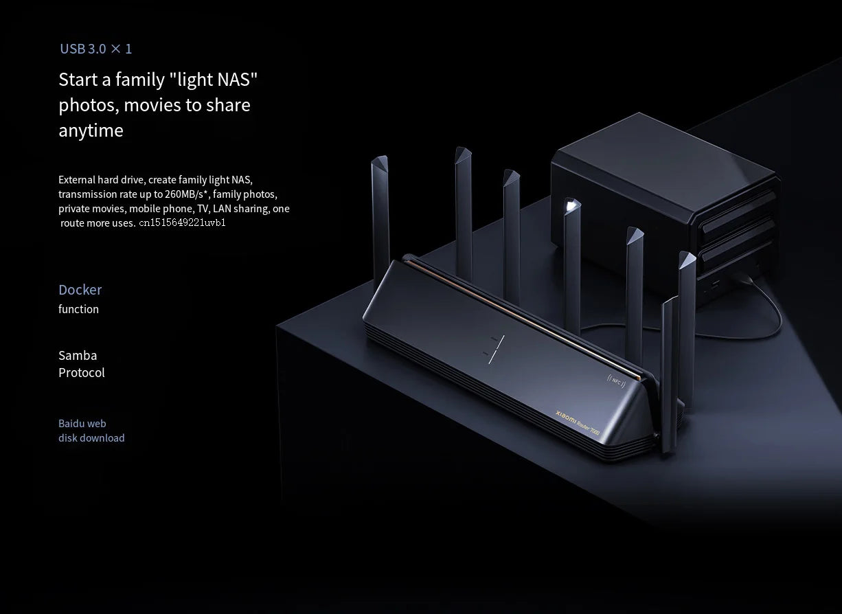 Xiaomi  Wireless Wifi 7 Router BE7000 Signal Booster Repeater Extend Gigabit Amplifier 160MHz 1GB Memory Tri-band Mesh Mi Route