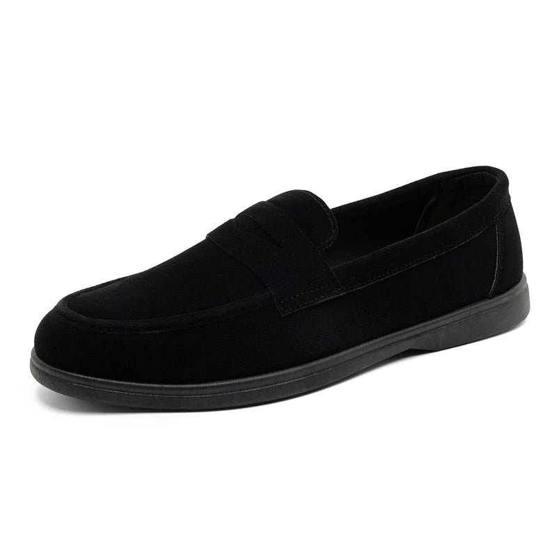Hot Sale Men's Slip On Loafers Preppy Lightweight Breathable Comfort Outdoor Flats Non Slip Soft Sole Casual Daily Walking Shoes