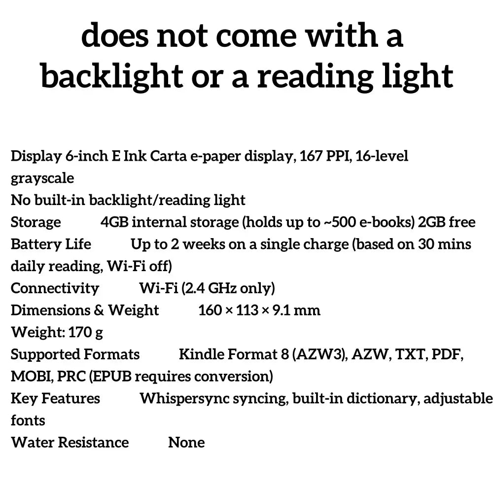 Original Kindle 6th 8th Used  Ebook E Book Eink E-ink Reader Touch Wifi Ereader No Light Better Than Kobo E-readered